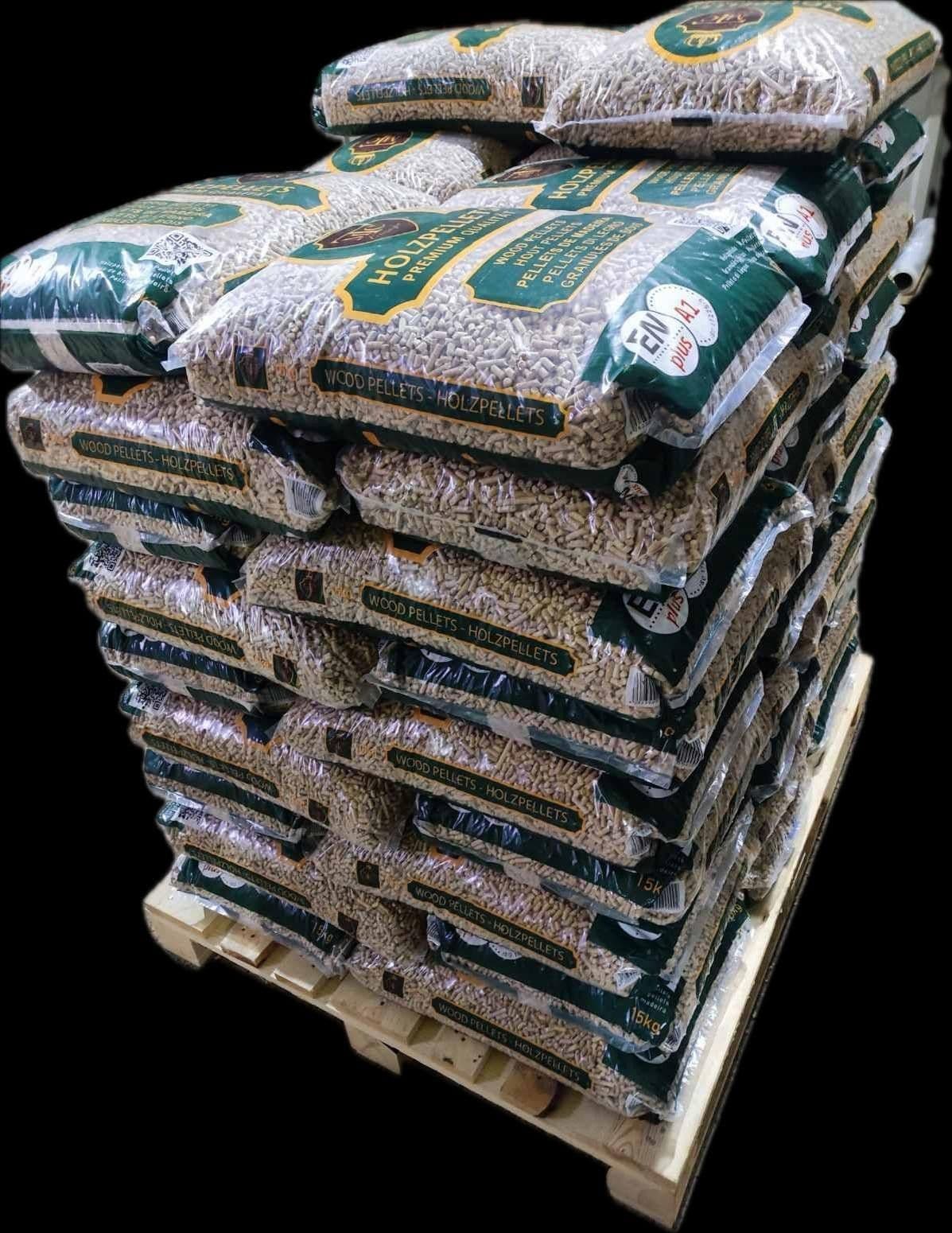 Pellets de Madera Premium * MTC* EN Plus A1 70x 15kg Sacos 1050kg Pellets