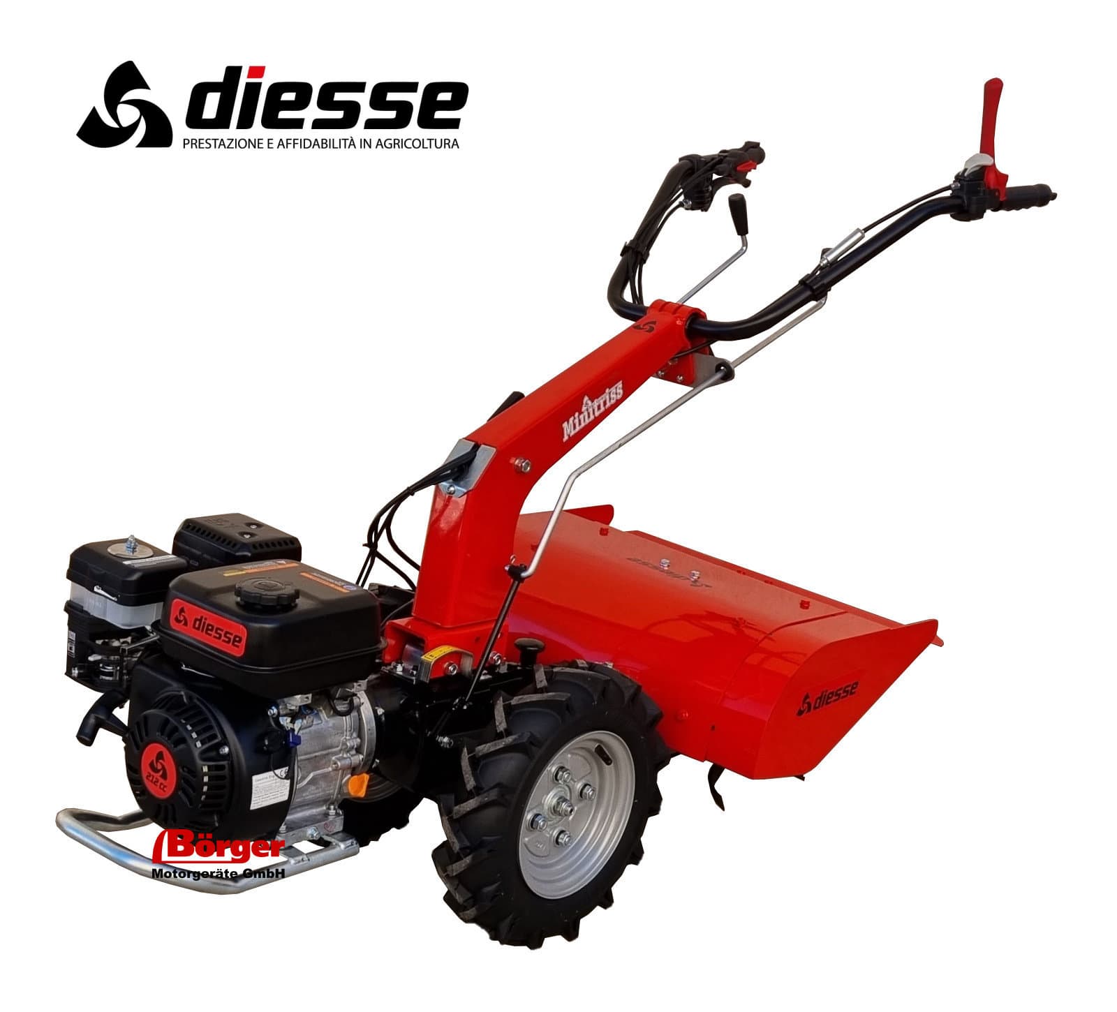 Diesse Einachsschlepper Minitriss EN EHR 210 mit Fräse 65cm