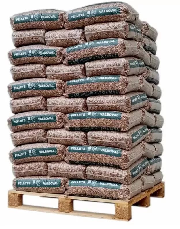 Palette Holzpellets Brazeco PREMIUM, zertifiziert nach DIN+ oder EN+ A1 – 65 Säcke à 15 kg