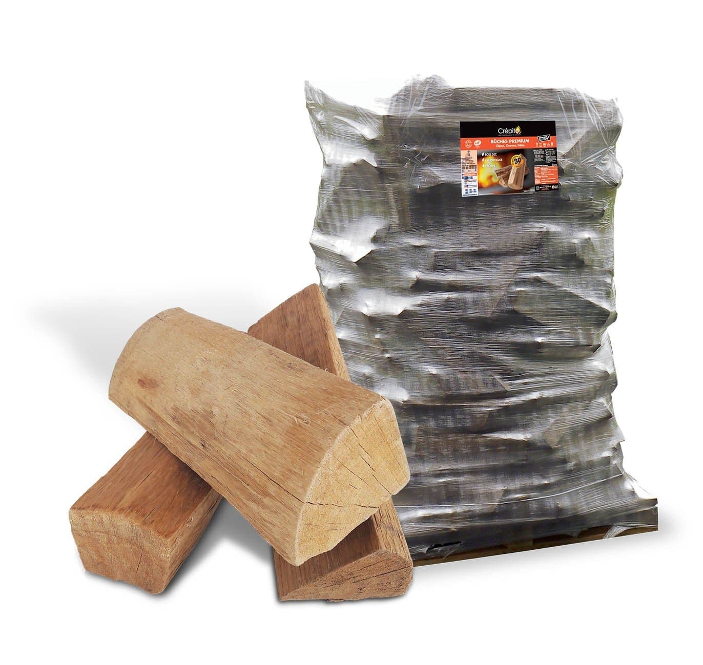 Palette Holzballot Premium Crépito® – Scheite 30 cm