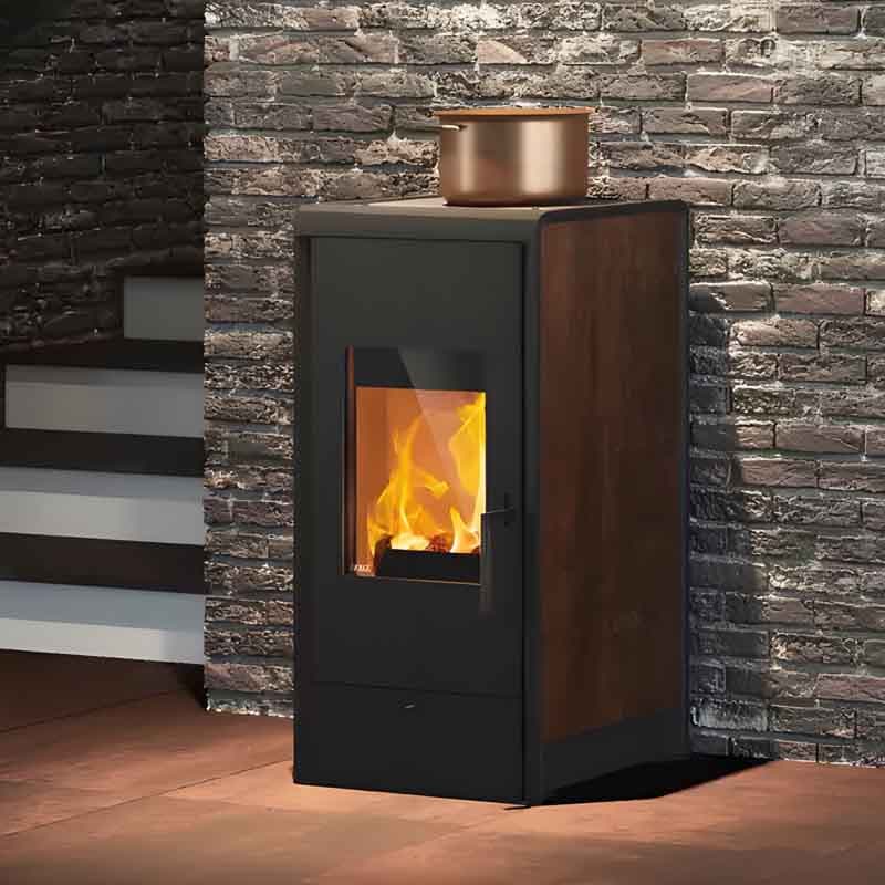 RIKA COOK Kaminofen 6 kW mit Kochplatte