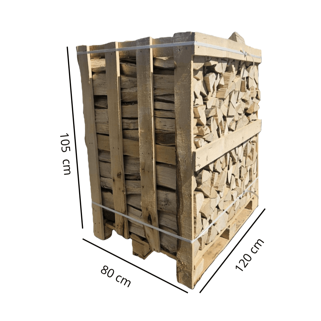 Buchen-Brennholz 2 Raummeter XXL-Palette 50 cm kammergetrocknet