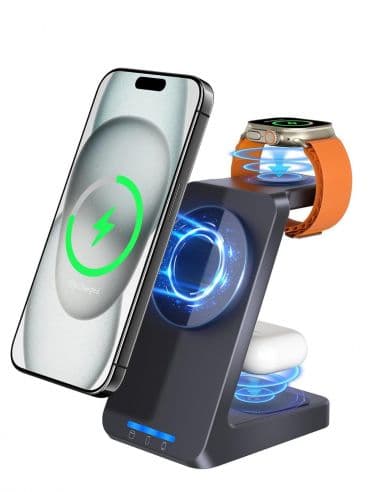 Chargeur 3 en 1 avec micro WIFI caché - Enregistreur et écoute en direct