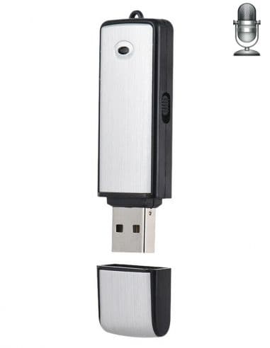 Clé USB micro enregistreur espion 8 Go - 10 heures d'autonomie