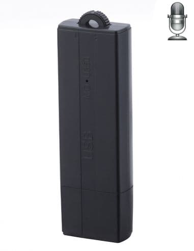 Clé USB enregistreuse 64 Go - Longue autonomie 25 Jours - Détection de son