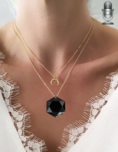 Pendentif enregistreur vocal espion 16Go - Détection de son