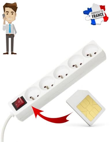 Multiprise GSM - écoute à distance en direct - 5 prises