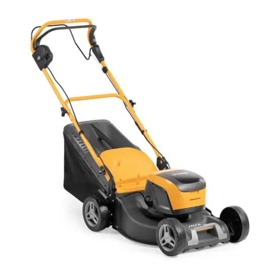 Tondeuse STIGA électrique Collector 48 S AE Kit, batterie 48V 5Ah, largeur 46 cm
