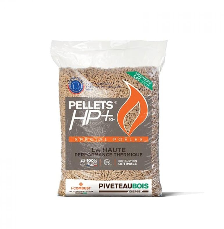 PIVETEAU Bois HP+ PREMIUM - Palette de 104 Sacs de 10 kg (1040Kg)