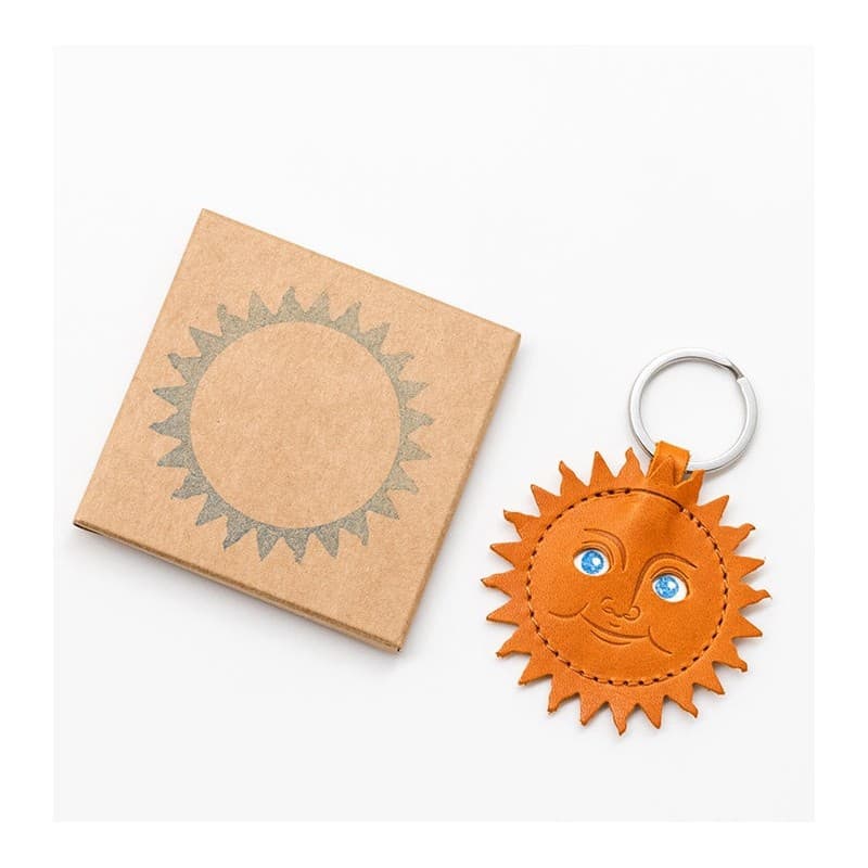 Porte-clés en cuir Sun Orange HERR PONG