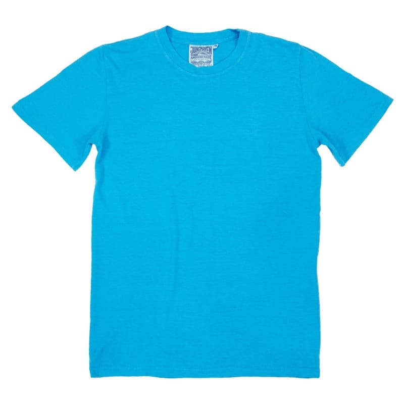 T-shirt chanvre et coton bio Turquoise JUNGMAVEN - XL