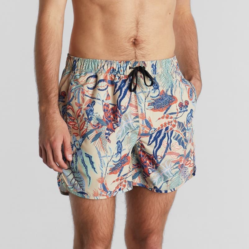 Short de bain recyclé Vintage Jungle DEDICATED - XS