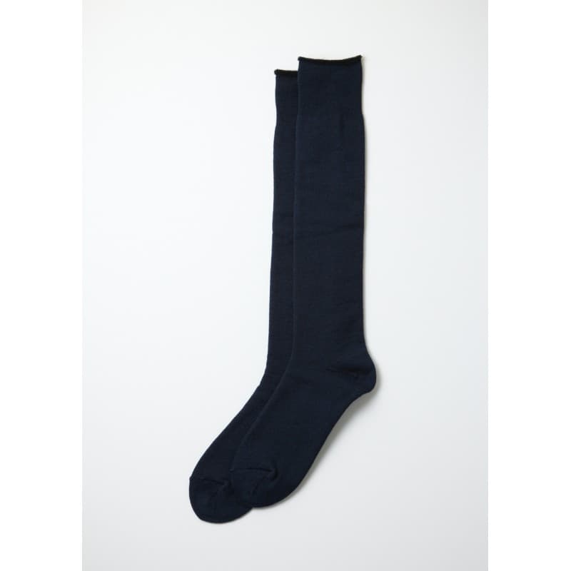 Chaussettes hautes merino coton marine/noir ROTOTO - 36-39FR/5-7US