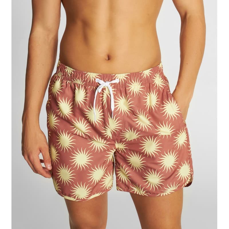 Short de bain recyclé Ditsy Sun Copper DEDICATED - M