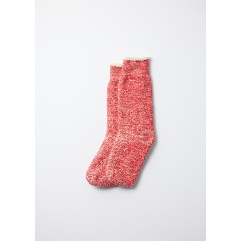 Chaussettes double face merino coton rouge ROTOTO - 42-45FR/9-11US