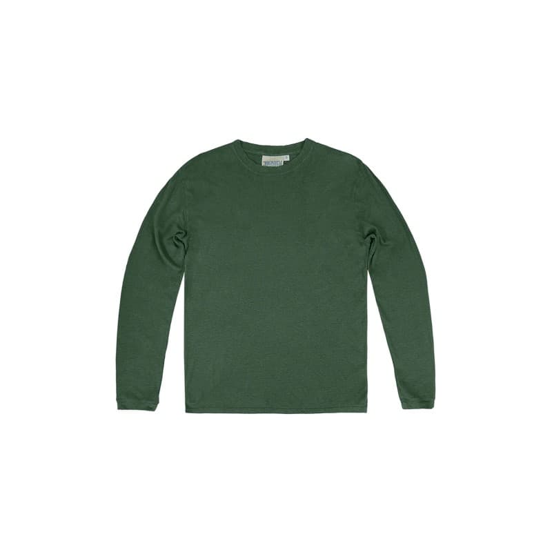 T-shirt ML chanvre et coton bio Hunter Green JUNGMAVEN - XL