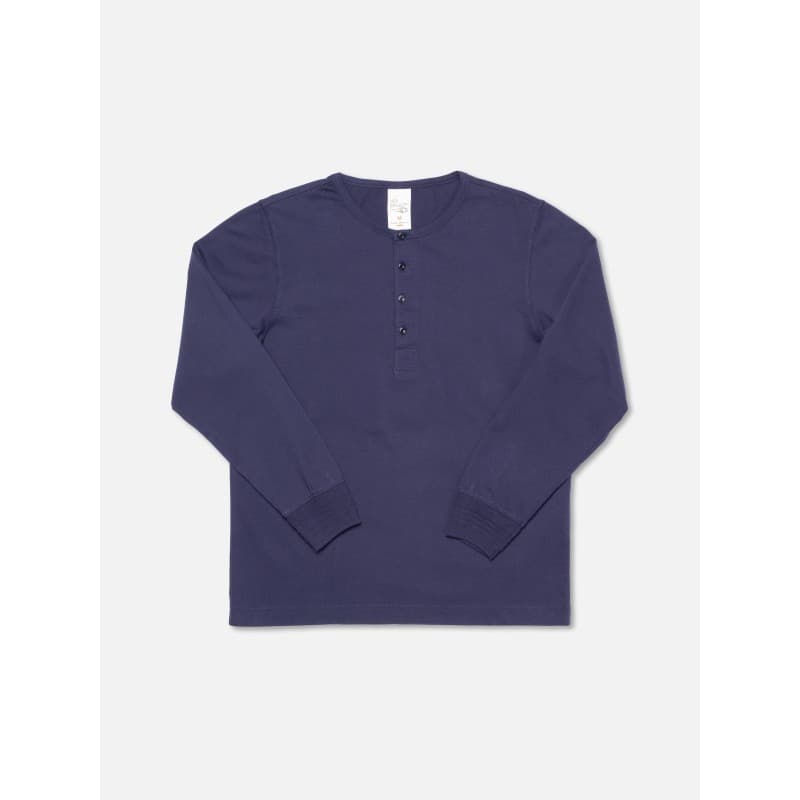 Henley ML bio Midnight Blue NUDIE JEANS - XL