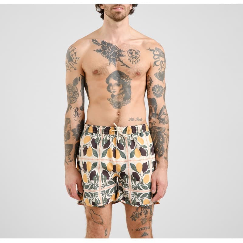 Short de bain recyclé Lemon Tiles DEDICATED - S