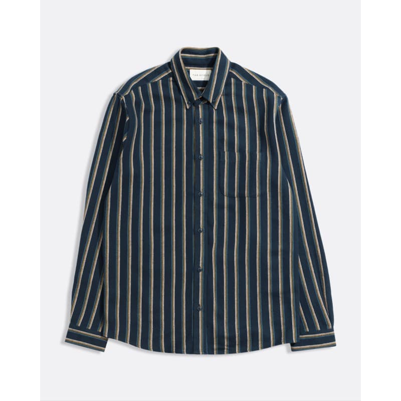 Chemise Kuki Stripes Brushed Navy FAR AFIELD - S