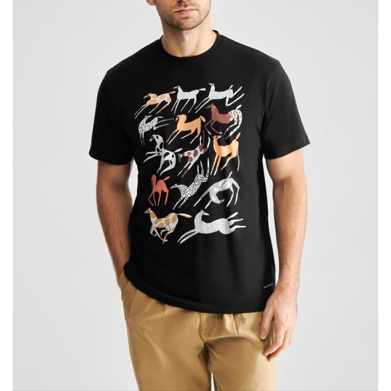 T-shirt Mustang Party Noir DEDICATED - L