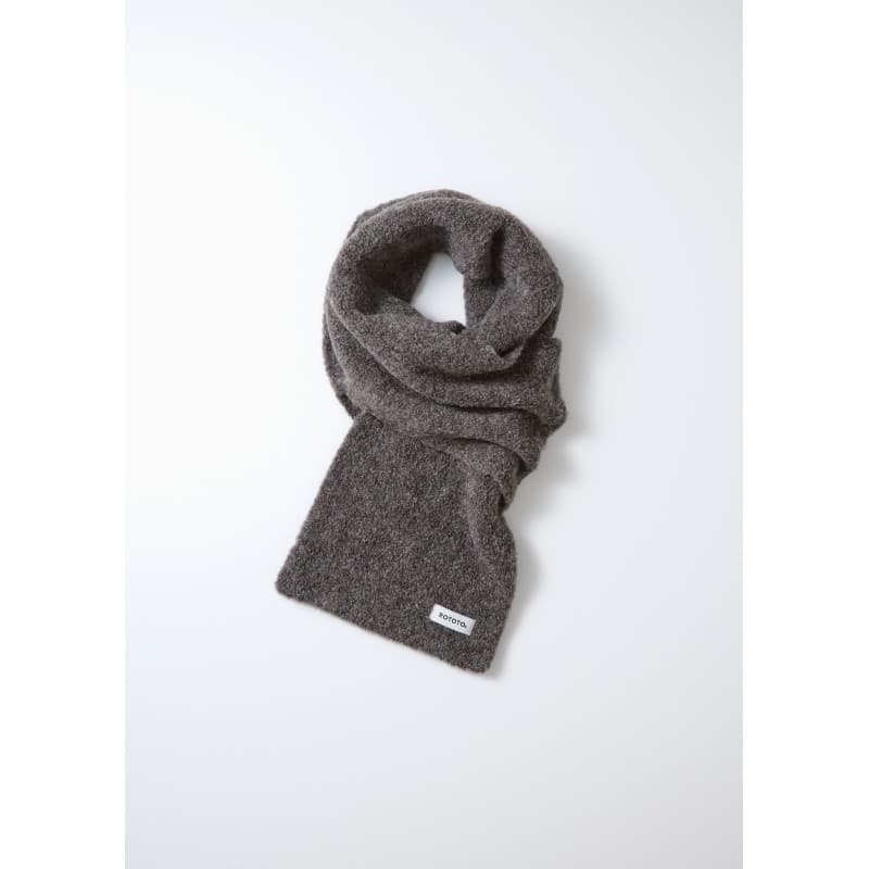 Echarpe Alpaga Bouclé Anthracite ROTOTO