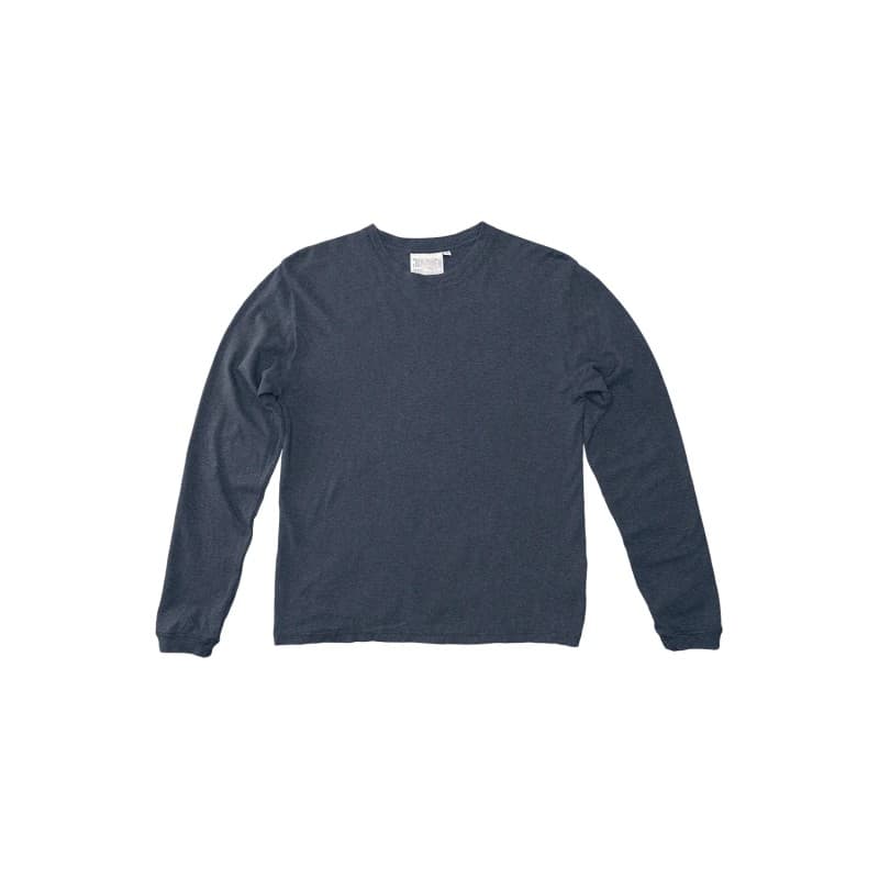T-shirt ML chanvre et coton bio Heather Navy JUNGMAVEN - XS