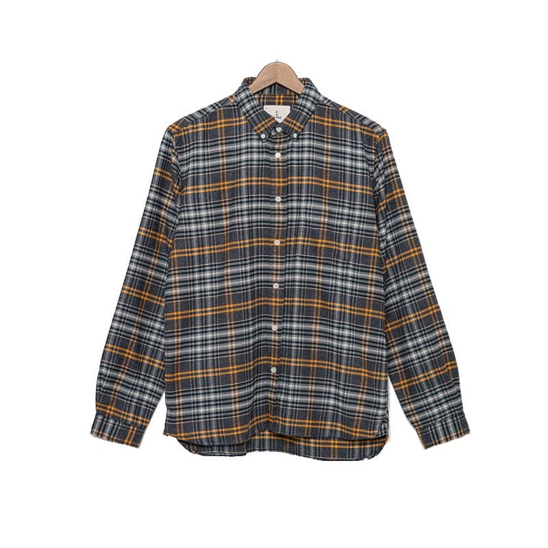Chemise Flanelle Branco Stone Blue Checks LA PAZ - M