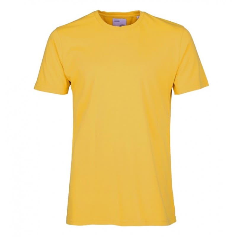 T-shirt Coton Bio Burned Yellow COLORFUL STANDARD - S