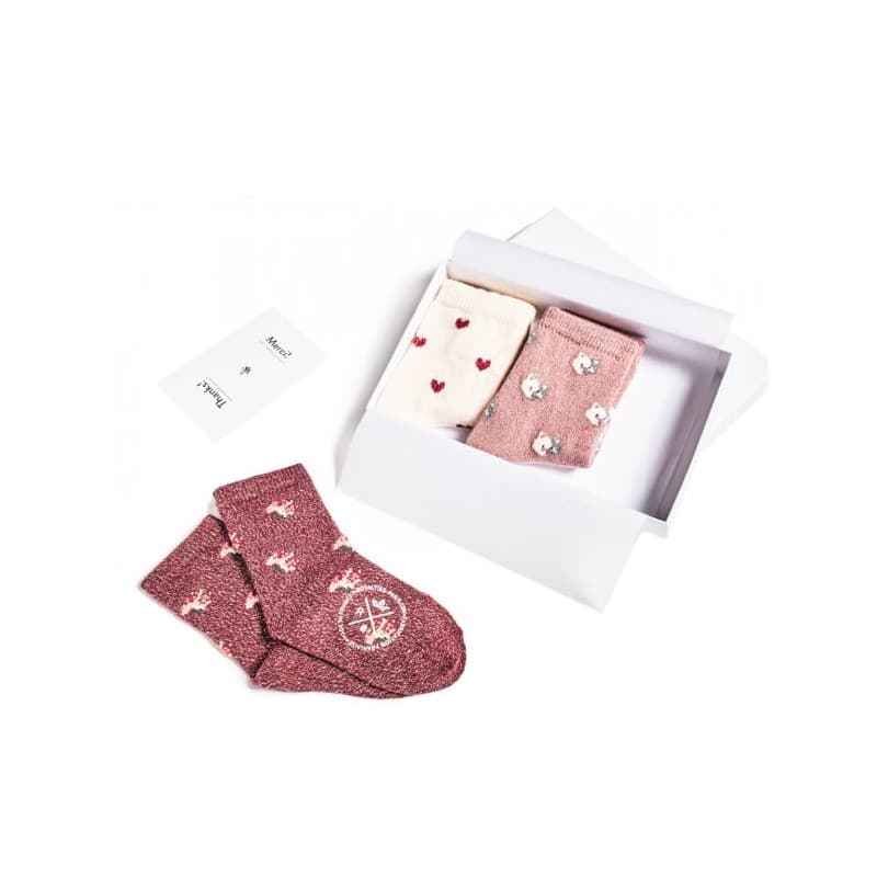 Coffret 3 paires de chaussettes bébé brillantes ROYALTIES - 15-18FR