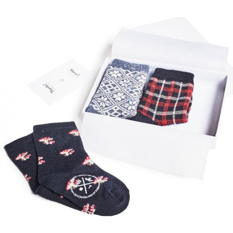 Coffret 3 paires de chaussettes bébé classiques ROYALTIES - 15-18FR