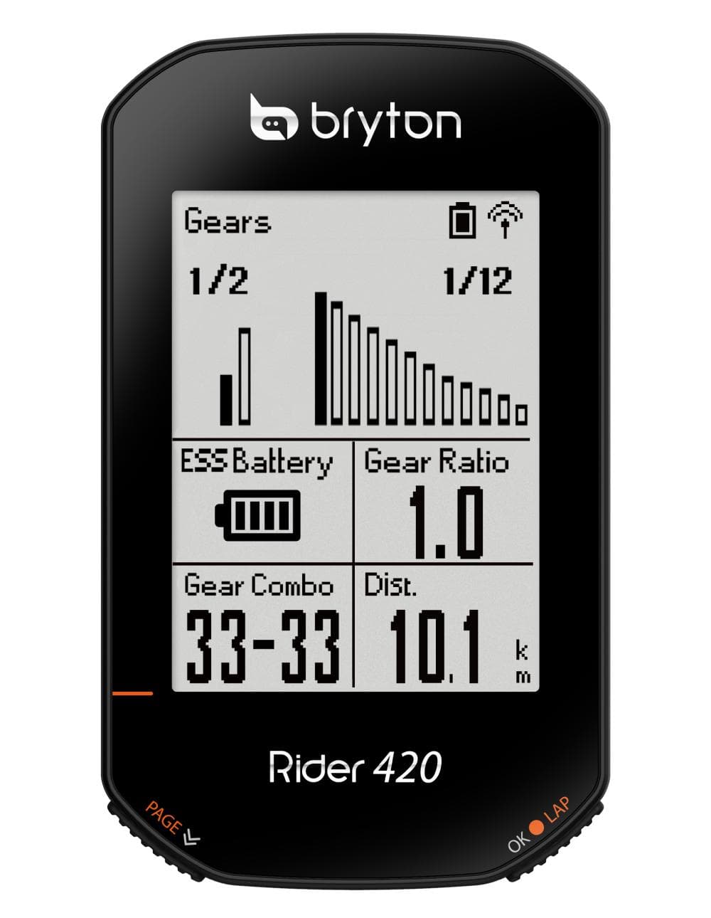 Bryton Rider 420 - GPS Vélo Haute Précision 5 Systèmes