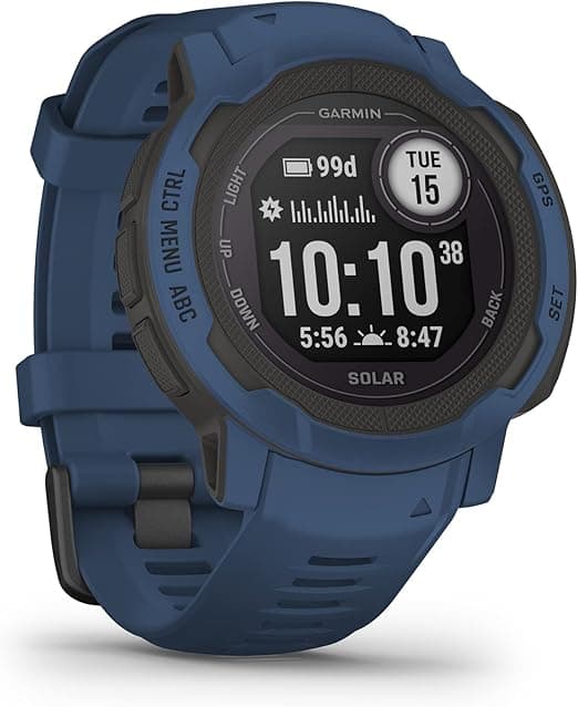 Garmin Instinct Solar Bleu Profond - Montre GPS Recharge Solaire