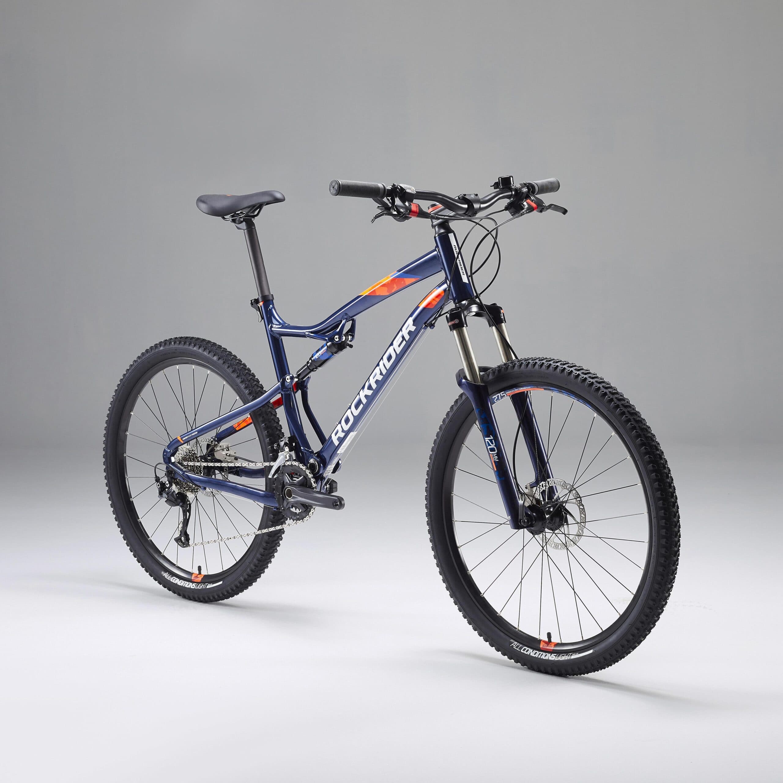 Rockrider ST 540 S –VELO VTT Tout-Suspendu - Noir/Rouge - XL