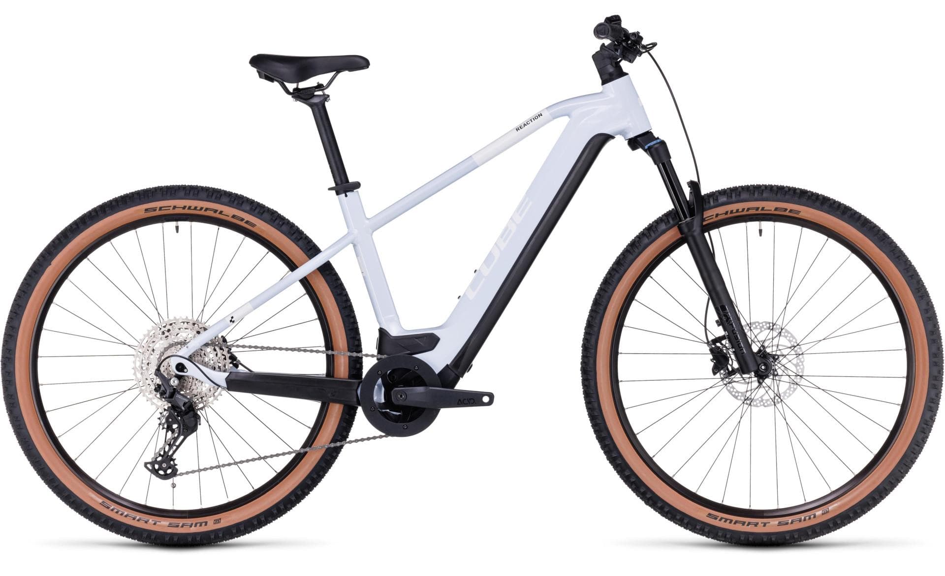 Cube Reaction Hybrid 625 Pro - VTT Électrique Suspension Air - Blanc/Noir - XL