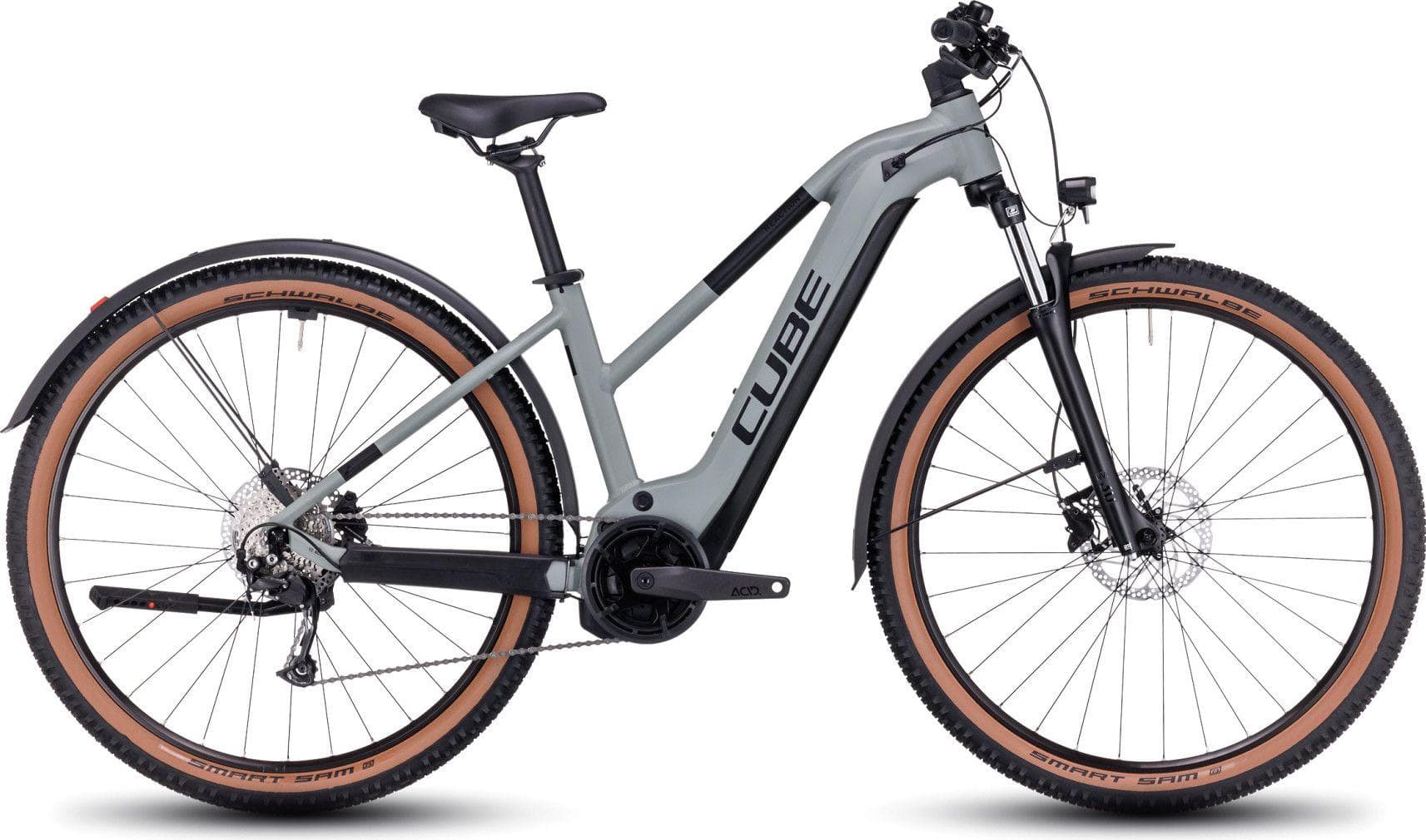 Cube Reaction Hybrid 625 Allroad - VTT Électrique Équipé - Vert olive - M