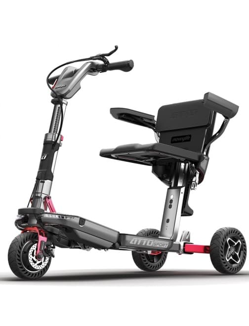 Scooter électrique 3 roues pliable ATTO Sport avec accoudoirs
