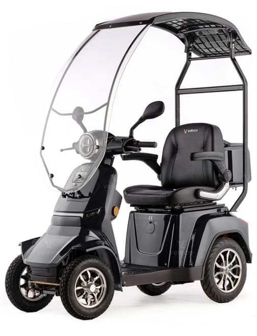 Veleco Gravis avec toit en verre scooter pour PMR senior et handicapés