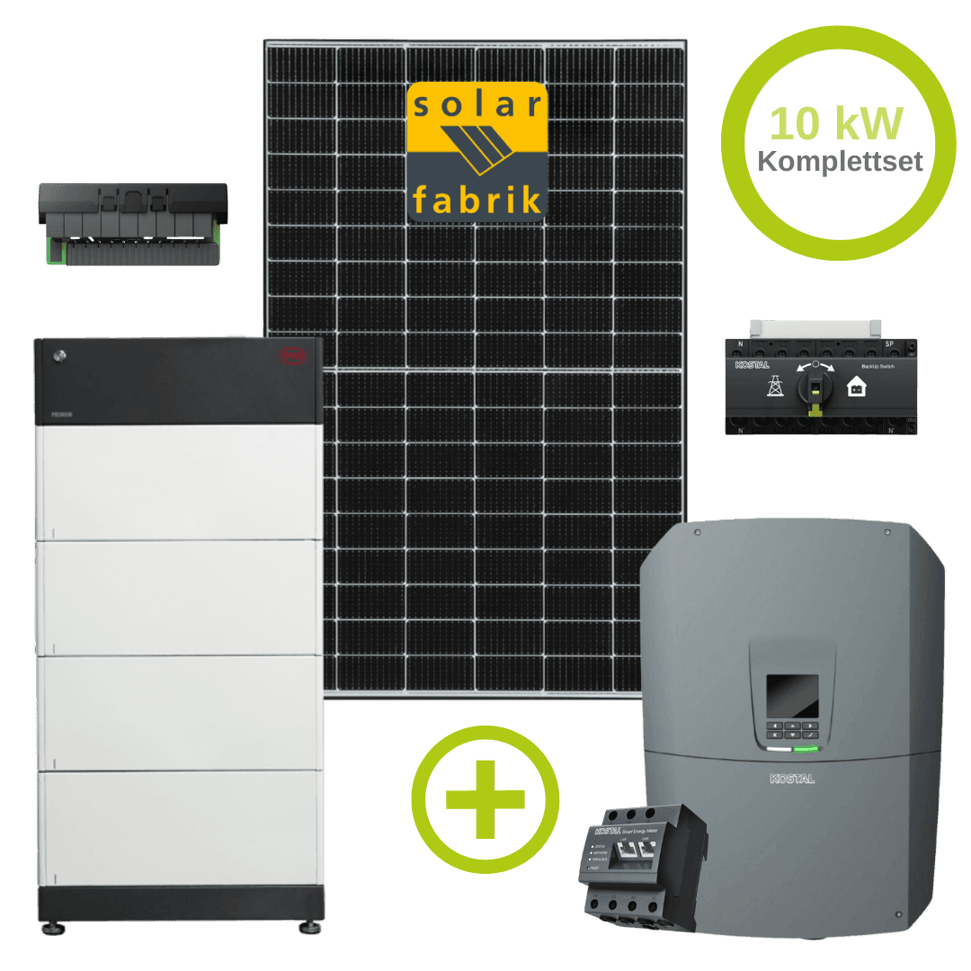 10 kW Notstrom Bundle Solar Fabrik / Kostal / BYD Notstrom Bundle inkl. K2 UK