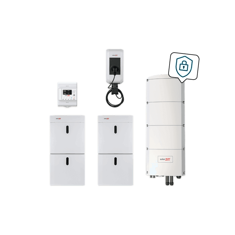 Kombipaket SolarEdge Home mit Ladestation, SE8K-RWB48 und 19,4 kWh
