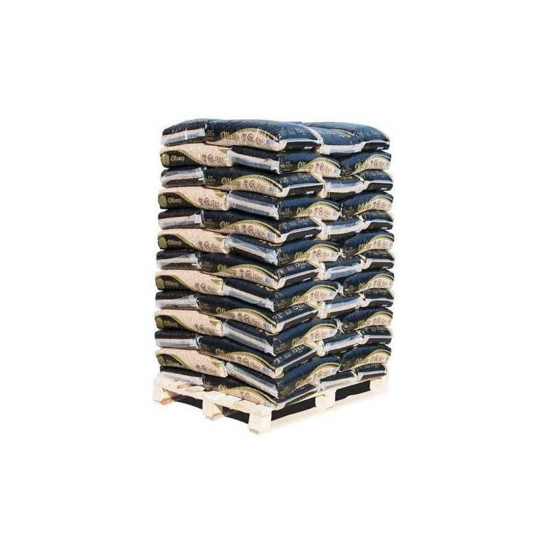 Holzpellets Olimp 6 mm, zertifiziert nach ENplus A1 – Palette mit 65 Säcken à 15 kg