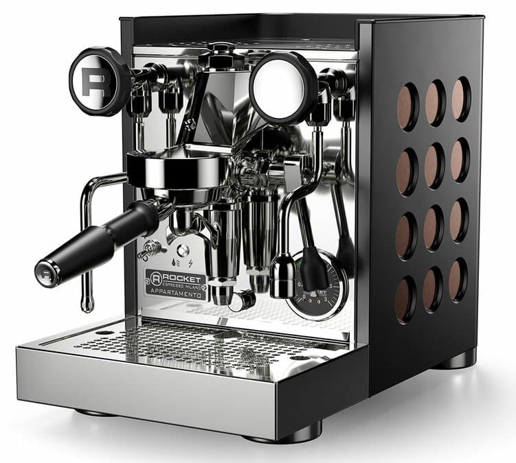 Rocket Espresso - Siebträgermaschine Appartamento TCA - Schwarz und Kupfer
