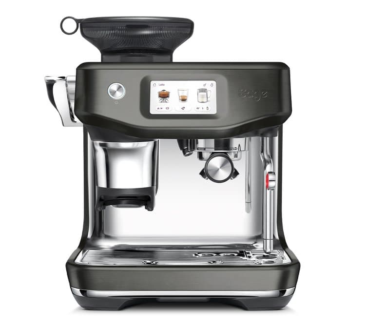 Sage Siebträgermaschine - Barista Touch Impress Edelstahl schwarz - Kaltbrühfunktion
