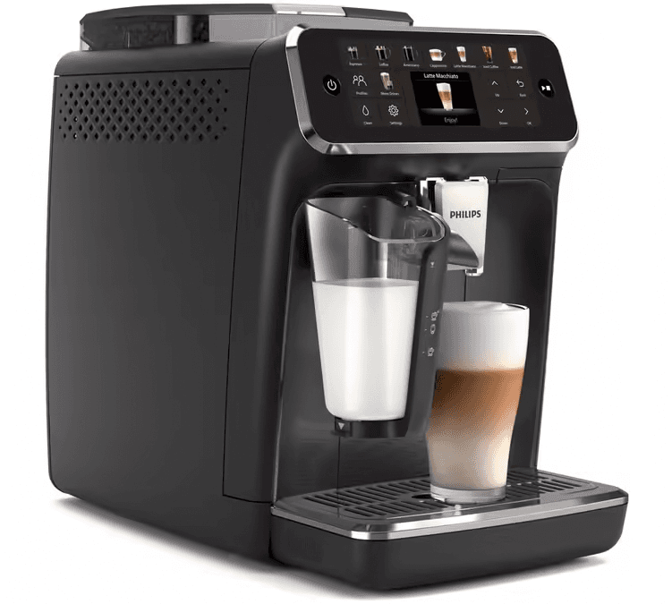 Philips Kaffeevollautomat Serie 5500 EP5541/50 LatteGo Schwarz verchromt