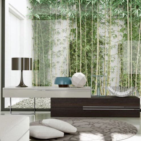 طاولة تلفزيون بتصميم هندسي حديث