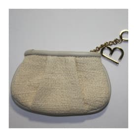 Porte-monnaie Lancel BB coton biologique Beige