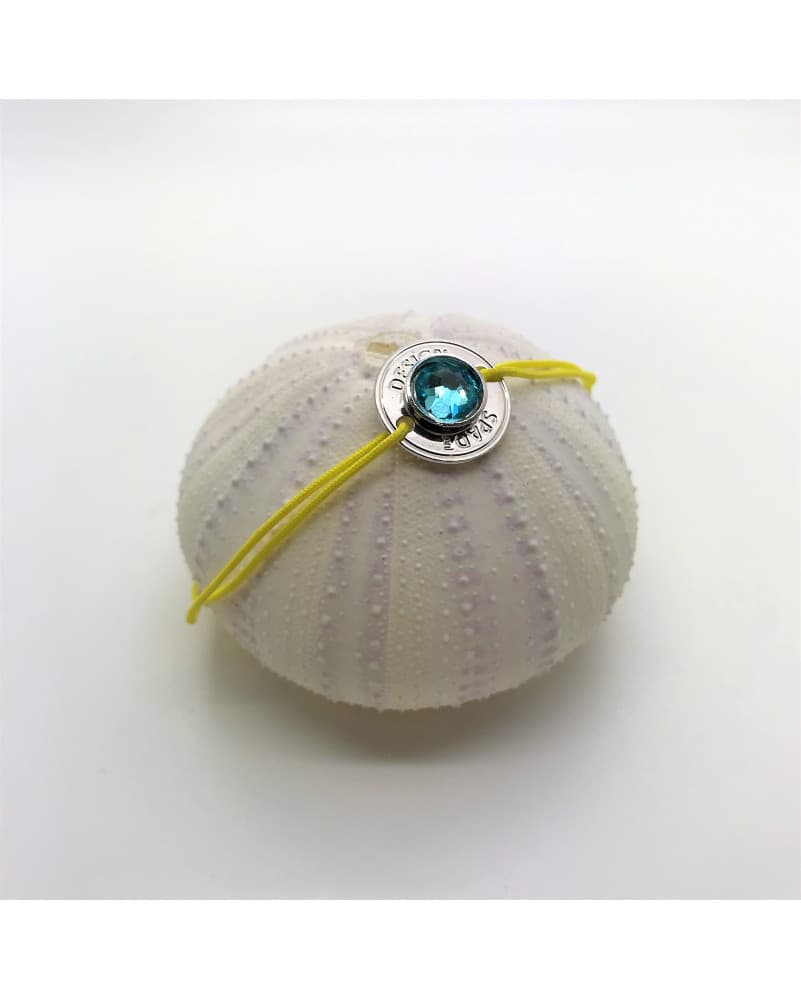 bracelet cordon hublot jaune - argenté