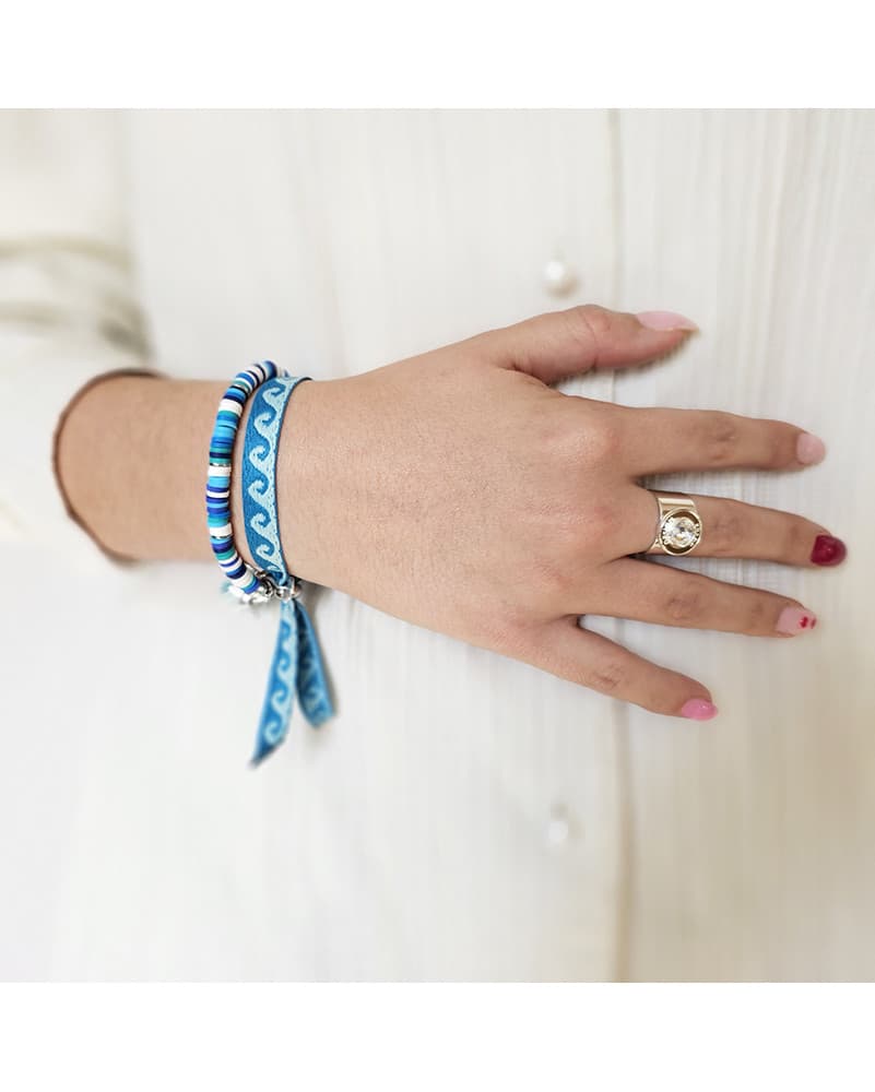 Duo de Bracelets Fun - WAVE (composé de bij129-02 + bij130-02)