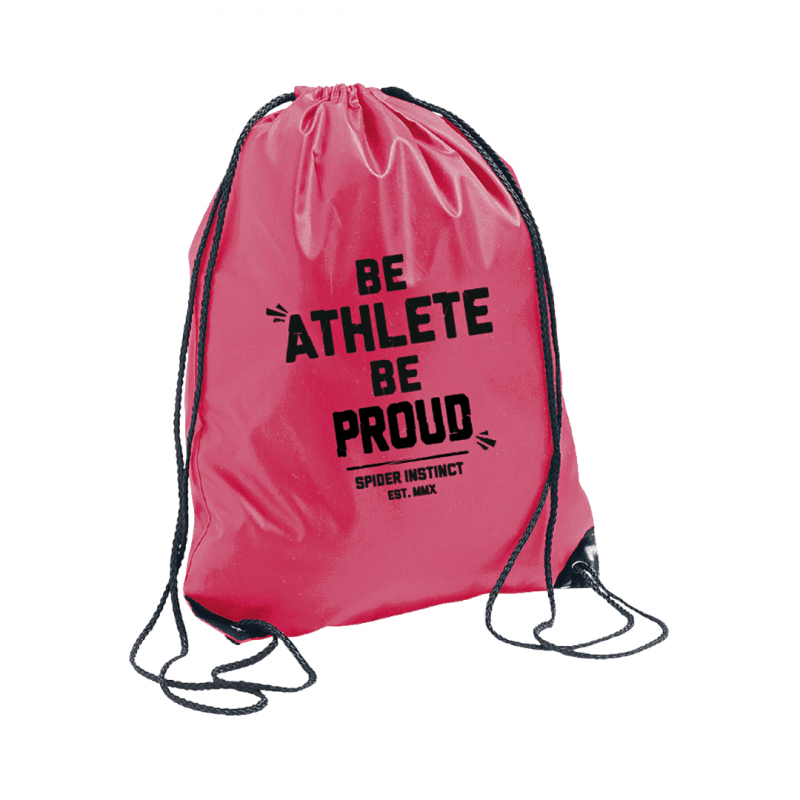 Sac De Gym Pinky "be Athlete Be Proud" - Spider Instinct®