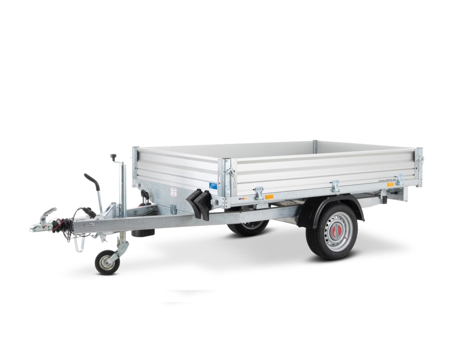 STEMA RKE O2 13-27-15.1 ALU ROKO1 Heckkipper mit Handpumpe