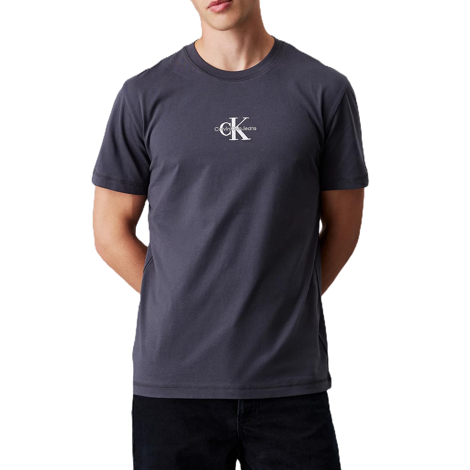T-SHIRT CALVIN KLEIN MONOGRAMME BLEU MARINE